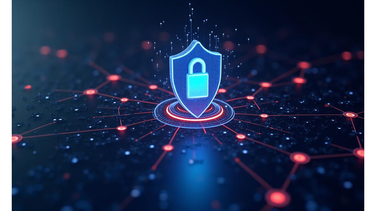 Interlocking gears representing intellectual property protection and digital security.