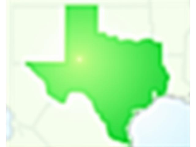 Texas wind resource map showing high wind speeds in West Texas